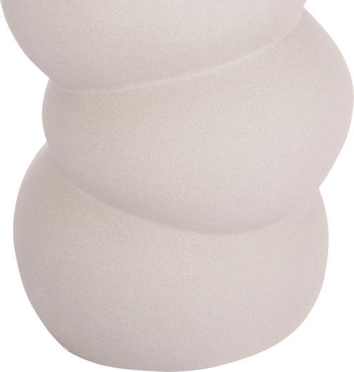 Homemarkt Keramik Tischdeko Turm Hm4630.03 Grau Matt Φ13x31cm