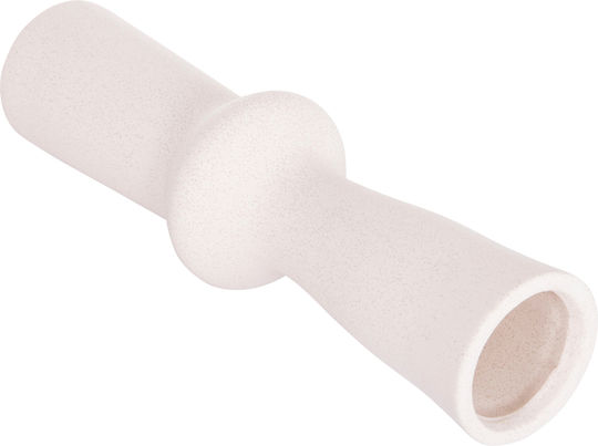 Homemarkt Επιτραπεζιο Κεραμικο Διακοσμητικο Scepter Hm4637.01 Κρυσταλλικο Υπολευκο Φ14x50υεκ
