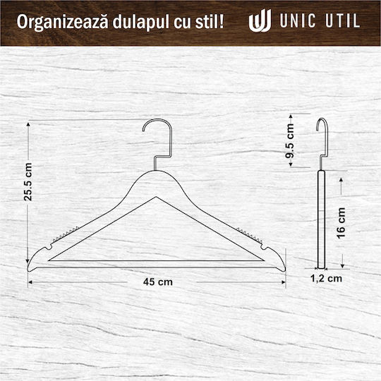 UnicUtil Kleiderbügel Beige UUUM29X20 20Stück
