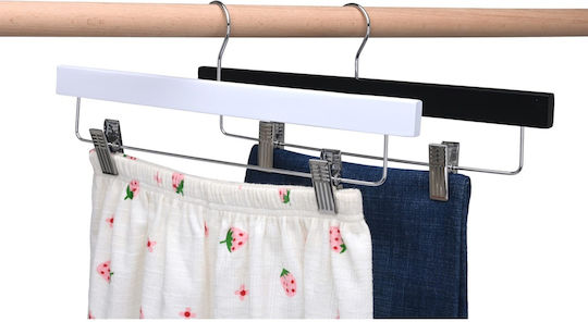 Humero Umeraș pentru Dulap pentru pantaloni Lemn Neagră 5buc