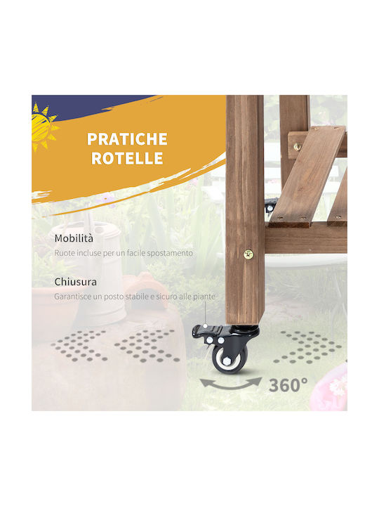 Outsunny Planter Box Lemn 123x54x87cm.