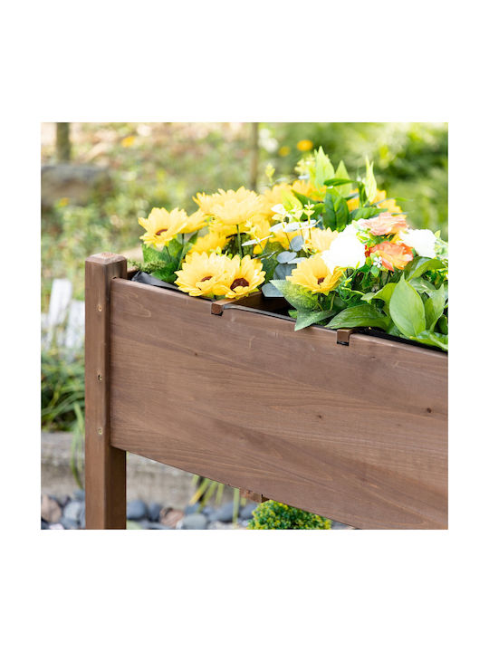 Outsunny Planter Box Lemn 123x54x87cm.