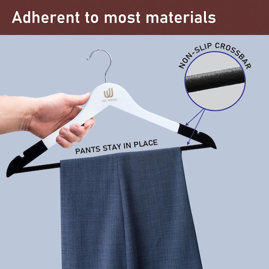 UnicUtil Clothes Hanger White UUUM02X15 15pcs