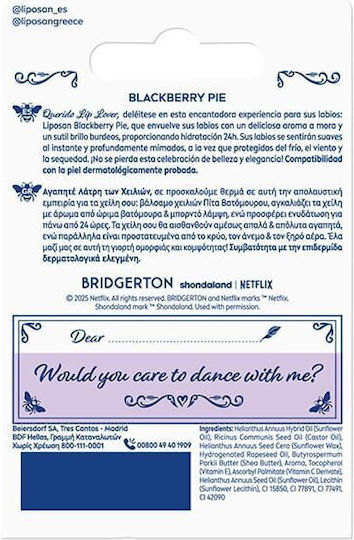 Liposan Bridgerton Lippenpflege Balsam Brombeerkuchen 4,8 g