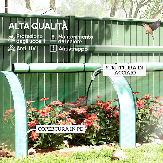Outsunny 845-234V06GN Θερμοκήπιο Τούνελ 3x1x0.8m