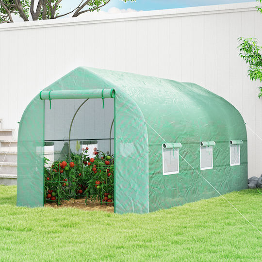 Outsunny 845-497GN Θερμοκήπιο με Μεταλλικό Σκελετό 4x2x2m