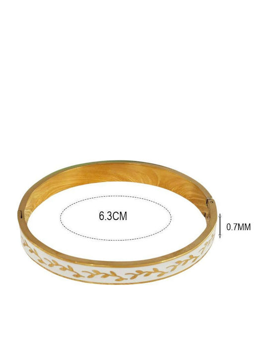 Awear Women's Bracelet Handcuffs made of Steel Gold Plated