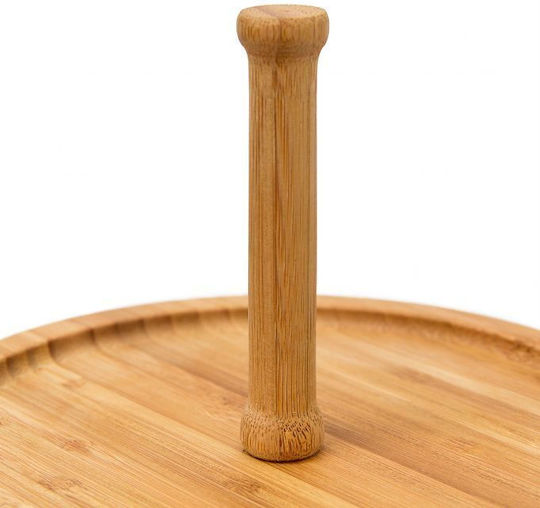 Relaxdays Hölzernes Etagere 2 Etagen Ø25cm 1Stück