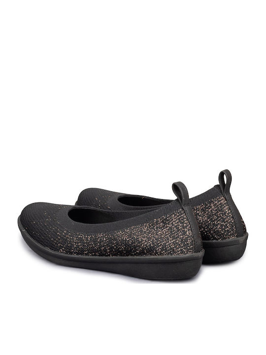 Leather Ballerinas Ayla Paige Black