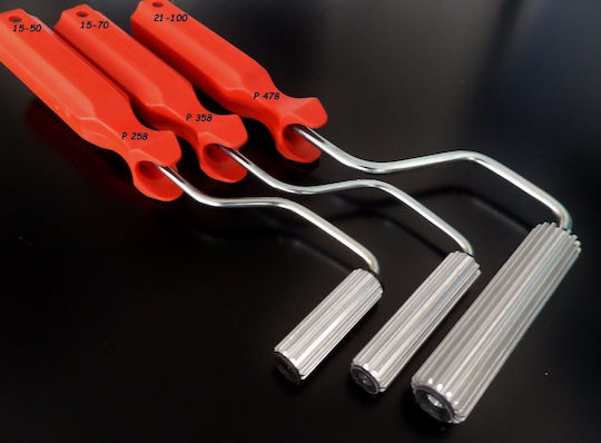 Grp Tools Metal Paddle Paint Roller P258 Parallel Lines Resins