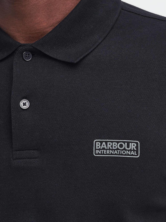 Polo Short Sleeve Black Blouse