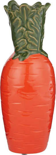Butlers Διακοσμητικό Βάζο Κεραμικό Carrot Πορτοκαλί 10x10xΥ25cm