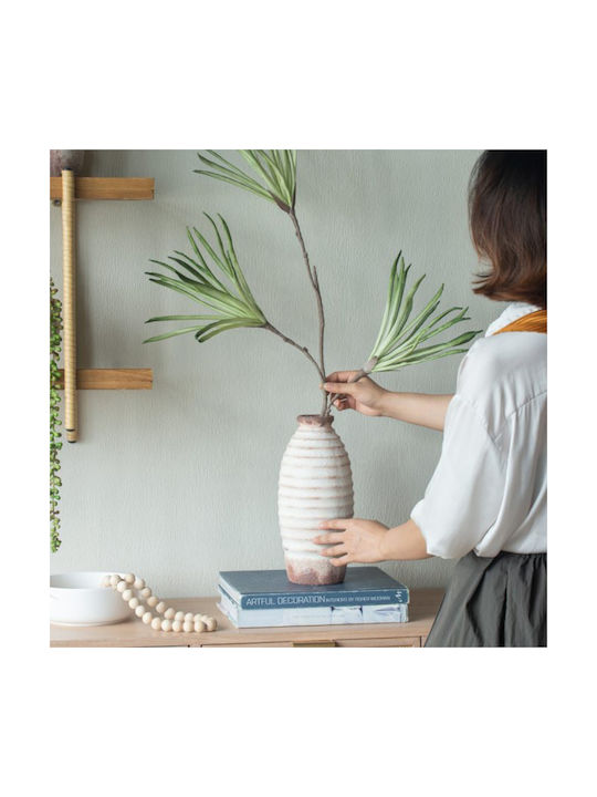 Artekko Decorative Vase White 12.7x12.7x28.4cm