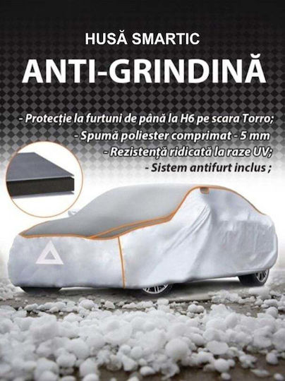 Smartic Acoperă Pentru Grindină Protecție Exterioară Auto Spumă Comprimată 5mm Sistem Antifurt Protecție H6 Pe Scara Torro Mărimea M 430x160x120cm