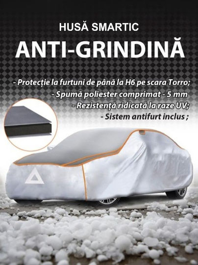Smartic Acoperă Anti-grindină Protecție Exterioară Auto Spumă Comprimată 5mm Sistem Antifurt Protecție H6 Pe Scara Torro Mărime L 480x175x120cm