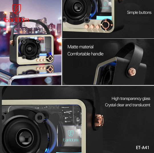 Earldom Ηχείο Bluetooth 5W με Ραδιόφωνο Διάφανο ET-A41