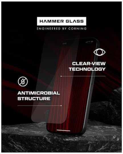 Tempered Glass Hammer Glass Apple iPhone 17 Pro Max Corning 1 Piece