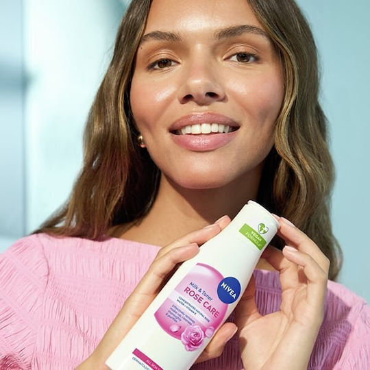 Nivea Milk & Toner Rose Care Γαλάκτωμα Καθαρισμού Προσώπου 200ml