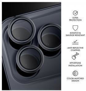 Tempered Glass Full Face Hammer Glass Camera Protector Apple iPhone 17 Pro 17 Pro Max Dark Blue