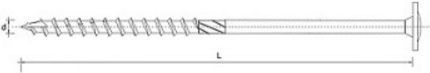 Sigma Șurub Torx cu Diametru M8 și Lungime 340mm