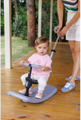 Micro Kids Scooters Deluxe Rock And Go 3-Wheel with Seat for 12m Lavender Mist
