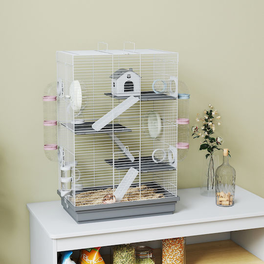 Pawhut Rodent Cage 47x30x70cm