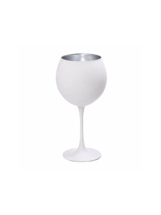 Espiel Set Gläser für Weißwein aus Glas in Silber Farbe 655ml 6Stück