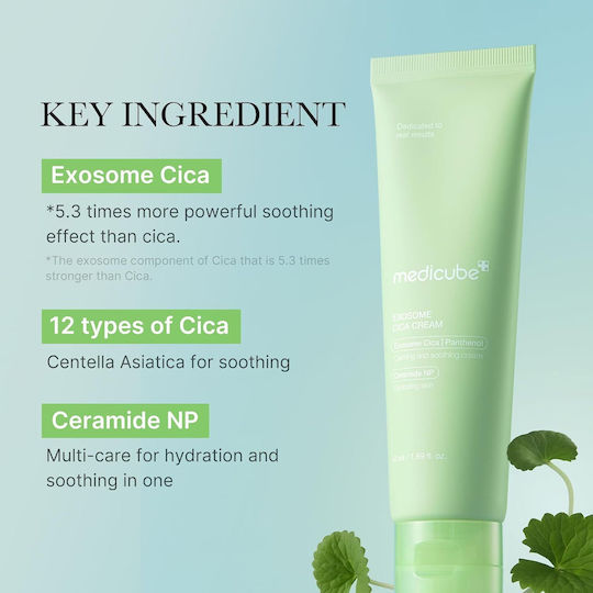 Medicube Exosome Cica Cremă Hidratantă de Față cu Centella Asiatica 50ml