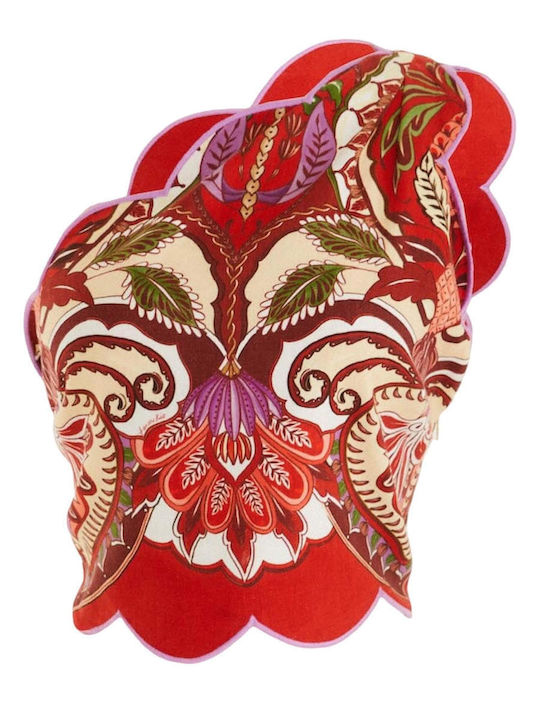 Γυναικεία Μπλούζα με έναν Ώμο Floral Odara Red