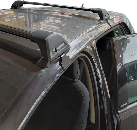 Yakima Metallic Car Roof Bars Kit for Volkswagen Golf 5D 2012-2017 with Roof Rack Legs