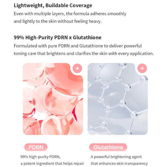 Medicube PDRN Pink Tone Up Αδιάβροχη Αντηλιακή Κρέμα Προσώπου SPF50+ 50ml