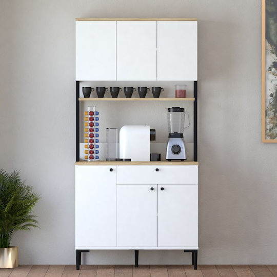 Lenner Coloană de Bucătărie White-sonoma 90x45x184buc