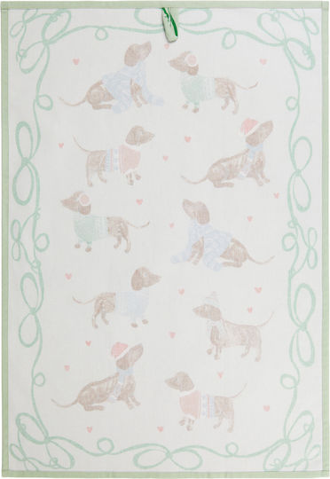 Butlers Towel from 100% Cotton in Green Color 50x70cm