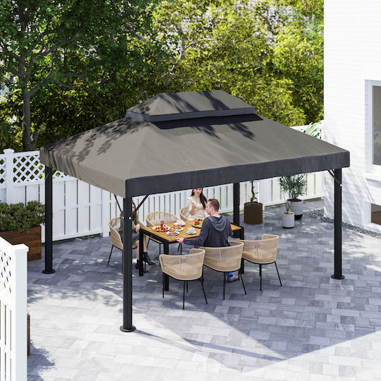 Outsunny Pavillonabdeckung Gray 4x3m