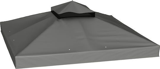 Outsunny Gazebo Cover Gray 3x3m