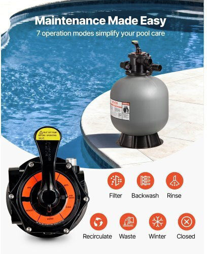 Vevor Pool Filters & Filtration Systems Sand Filter with Diameter 50.8cm.