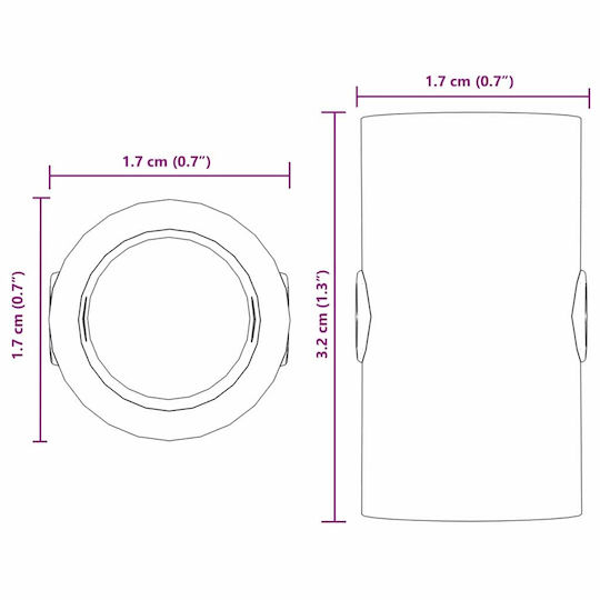 Σταματητές Ποδοσφαιρικής Τράπεζας 10 Pcs Μαύρο Pp