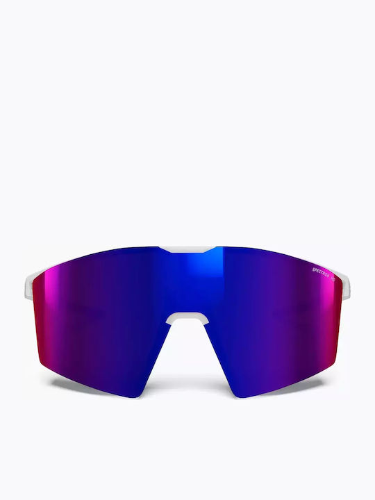 Julbo Men's Sunglasses with White Frame and Blue Lens