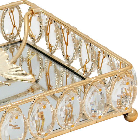 Keskor Metallic Napkin Holder Gold 18x18x5.5cm 43205
