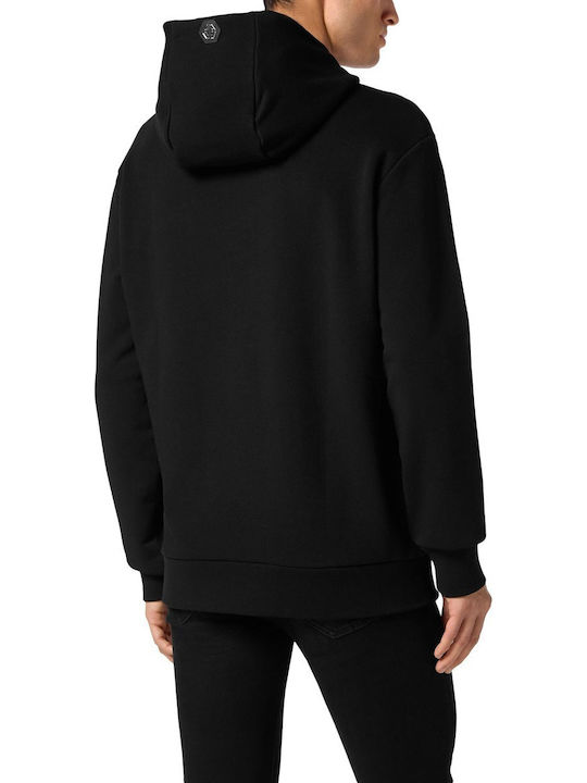 Tattoo Sweatshirt with Hood Black