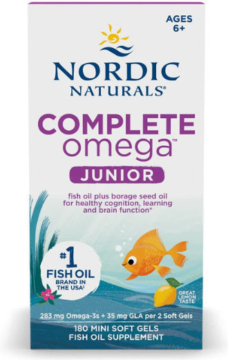 Nordic Naturals Complete Omega Junior Рибено масло 283мг 180 софтджел Лимон