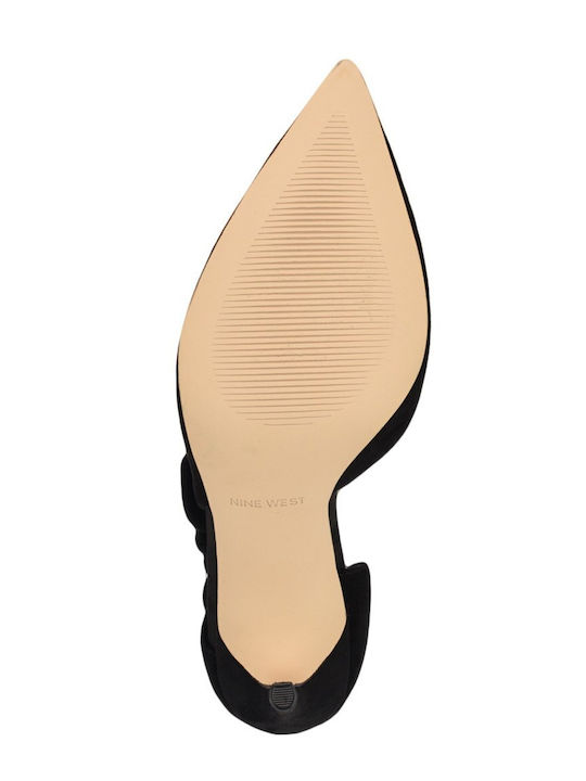 Suede Black High Heels Fhalon