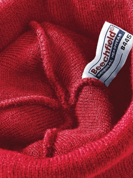 Stranger Things Beanie Unisex Beanie with Rib Knit in Purple color