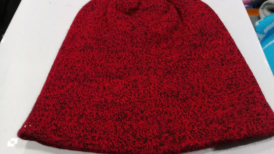 Beanie Unisex Beanie Knitted in Red color