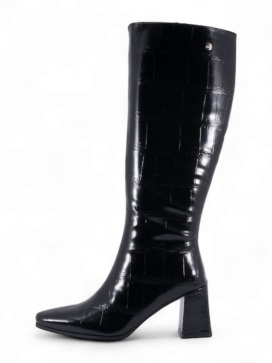 Medium Heel Women's Boots Black