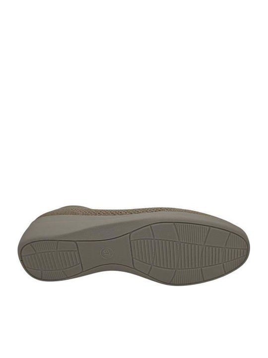 Women's Moccasins in Beige Color