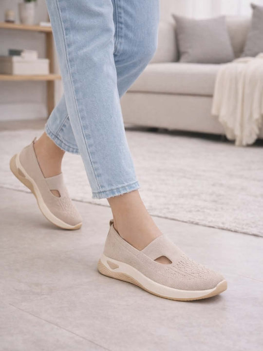 Damen Loafers in Beige Farbe