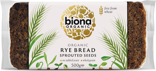 Biona Vitality Пълнозърнест Ръжен Хляб Био Покълнали Семена 500g