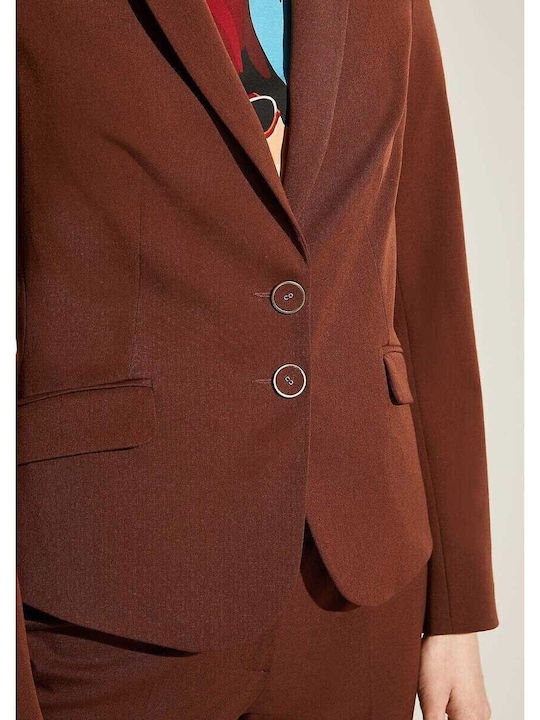 Comma Blazer pentru femei Sacou Burgundy