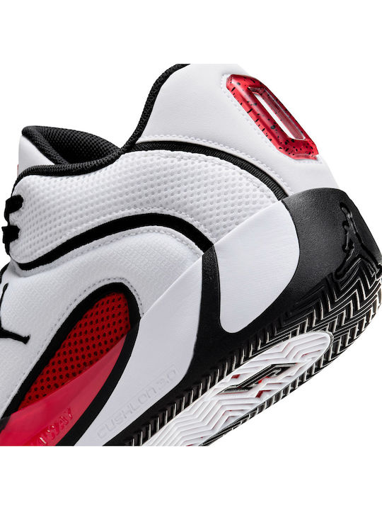 Tatum 4 Basketball Shoes White / University Red / Black